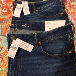 2 pair new American Eagle air flex jeans